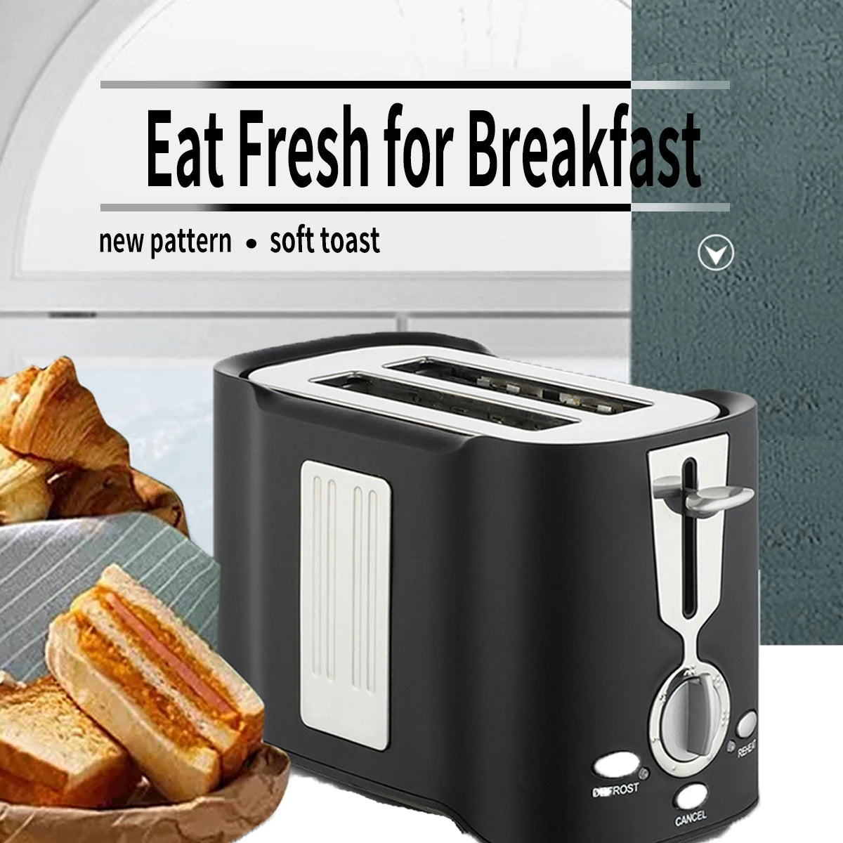 Automatic Small Stainless Steel Toaster