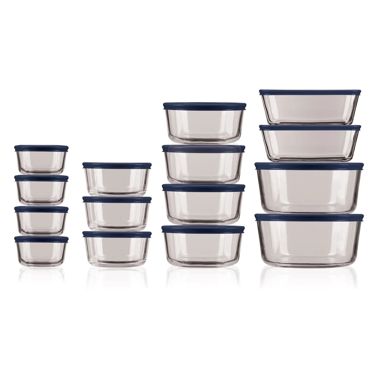 30 Piece Glass Storage Containers